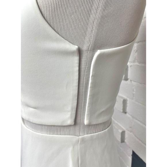 NWT Alexander Wang White V Neck Gown With Fishing Line Detail - Picture 7 of 15